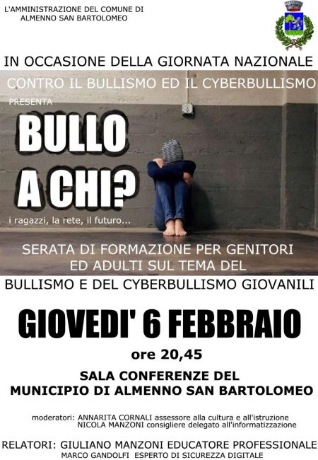 Serata formativa sul tema del Bullismo e Cyberbullismo 1 bullismo